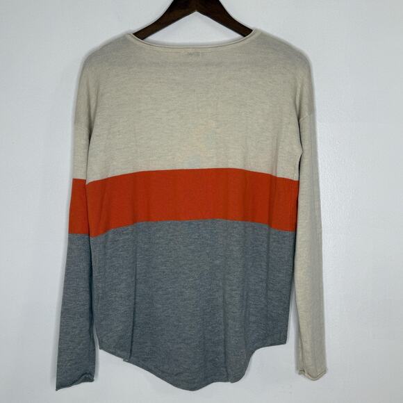 Smartwool Sweater Womens Large Colorblock Merino Wool Blend Lightweight - Picture 5 of 7